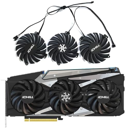 Image of CF-12915S CF-12910S 85MM 4PIN RTX3060 RTX3070 RTX3080 GPU Cooler for INNO3D RTX 3070 3070Ti 3080 3080Ti 3090 ICHILL X4 OC Graphics Card Cooling Fan