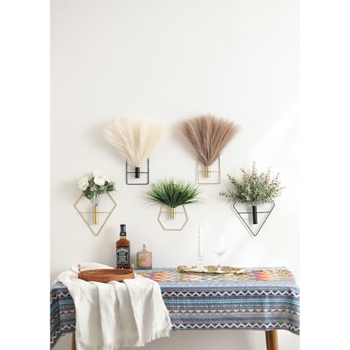 Vase mural Pretty Jolly style ferme en métal avec eucalyptus synthétique suspendu - 5