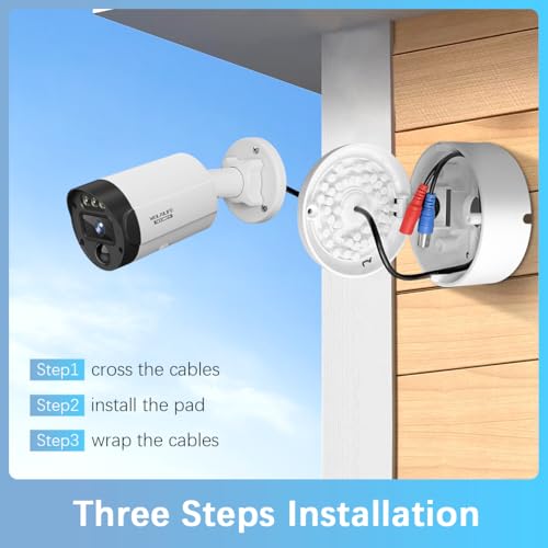 Weilailife WE-WS124 [Abs Ip54 Waterproof] Universal Camera Junction Box Waterproof Junction Box For Bullet Outdoor Cameras Cctv Security Camera Junction Box 4只 thumb #1