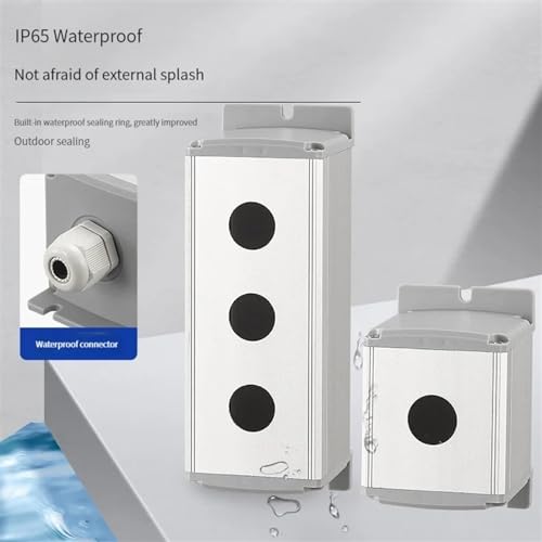 Boîtier en aluminium 19mm pour bouton-poussoir robuste et compact à double perforation
