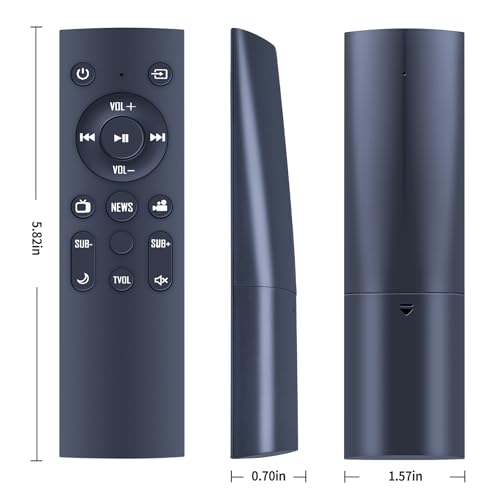 PZL Replacement Remote Control Compatible with Insignia 2.1 Channel Soundbar with Wireless Subwoofer NS-HTSB2123