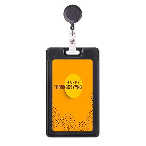 Porte-badge rétractable Turquie Thanksgiving enrouleur carte
