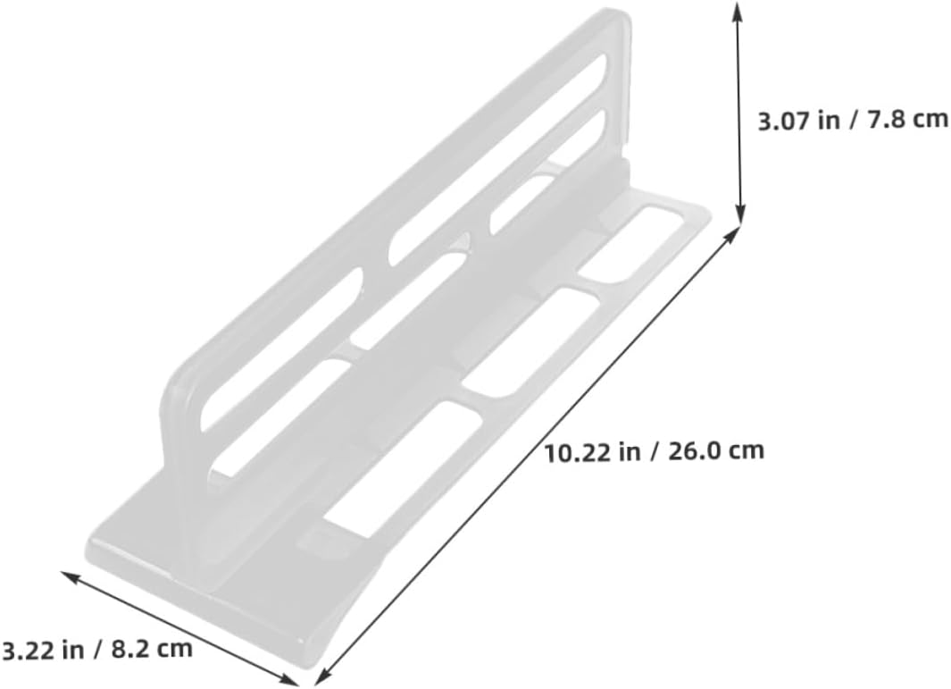 6pcs Adjustable Refrigerator Storage Partition Boards, 26cm Sturdy Plastic Fridge Dividers with Clip-on Design for Home Kitchen Organization and Drink Separation