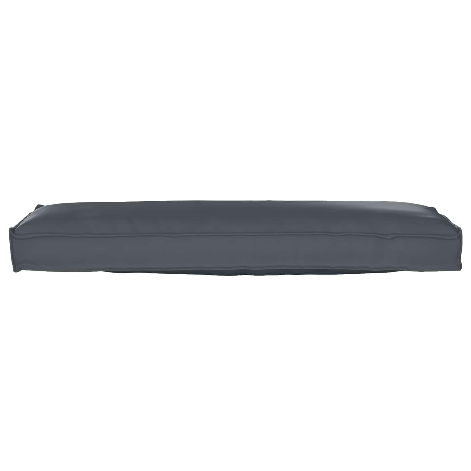 vidaXL Juego de Cojines para Palets 2 pcs Antracita 120 x 40 x 8 cm, Decoración para jardín y terraza, Conjunto de Cojines rectangulares, Textil Resistente al Agua, Accesorio Moderno