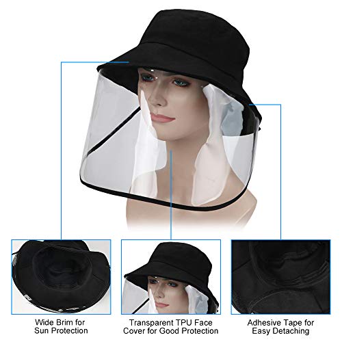DECDEAL Proteção solar ao ar livre Sun Cap Viajando Chapéu de pesca com viseira removível Tampa da f