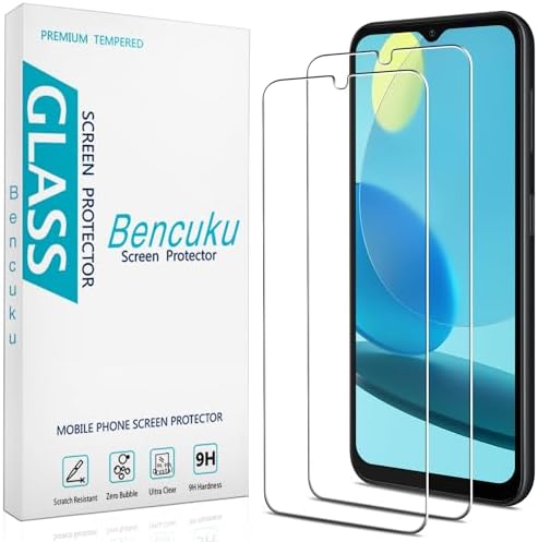 by HPTech (2 Pack) Designed for Samsung Galaxy A14 5G Tempered Glass Screen Protector, Anti Scratch, Bubble Free