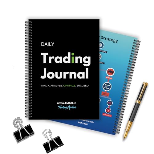 Image of Trading Mantras Stock Trading Journal Notebook -Durable Wire-O Bound, Trading Journal Book For Daily Reflection|Essential Technical Analysis&Stock Market Strategy Companion, 180 Pages