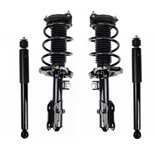 Image of TRQ Front and Rear Complete Strut Assembly & Shock Absorber Kit Complete Strut & Coil Spring Assembly Compatible with 2013-2018 Acura RDX