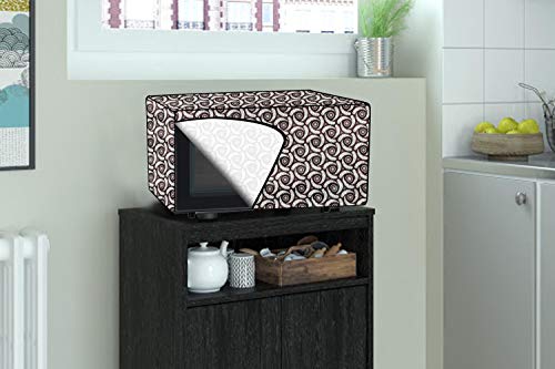 Image of Stylista Microwave Oven Cover for Panasonic 27 L Convection NN-CD684BFDG Packed Pattern Grey