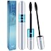 Ellocy 4D Silk Fiber Lash Mascara, 2 in 1 Mascara for Natural and Voluminous Look - Premium Thickening and Waterproof Mascara for Long-Lasting, Charming Eye Makeup