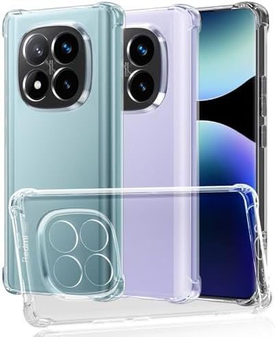 SineOrdo Xiaomi Redmi Note 14 Pro Plus 5G Case - Clear, Protectiv...