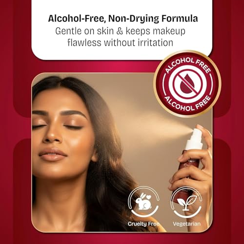 Image of Alcohol-Free Seal the Deal Makeup Fixer Spray with Hyaluronic Acid | Long-Lasting Hydrating Dewy Base Setting Spray | Budge Proof | Non Sticky (60 ml)-MR-SH-7711