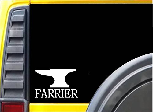 Farrier Anvil K493 6 inch Sticker horse shoe decal