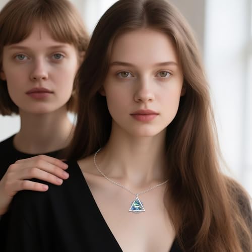 YFN Therian Necklace Sterling Silver Abalone Symbol Pendant Necklace Therian Jewelry Gifts for Women3