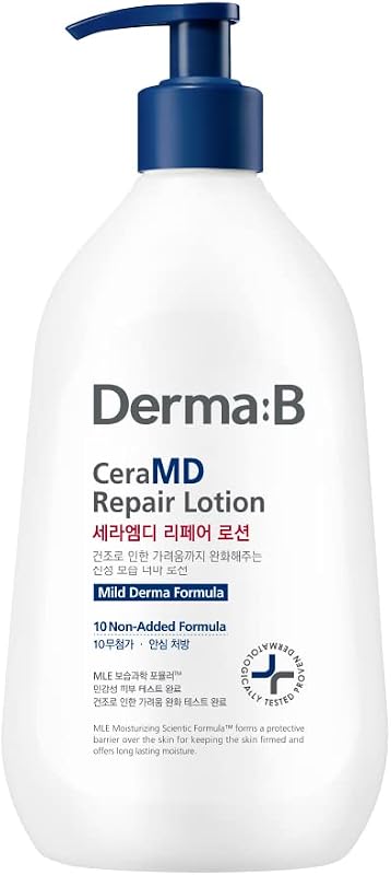 Derma B CeraMD Repair Lotion Loção Corporal com Ceramida e Pantenol, Sem Fragrância, 400 mL