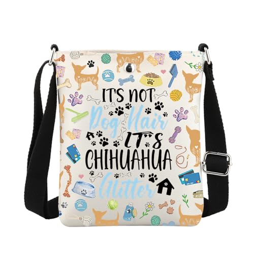 MBMSO Chihuahua Gifts Chihuahua Crossbody Bag Chihuahua Lovers Gift for Dog Mom Owner Chihuahua Small Cross Body Shoulder Bag