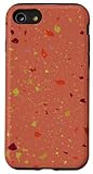 iphone 8 red ricondizionato Installation facile Cute Red Terrazzo Pattern Terracotta Red Clay Terrazzo Color Coque pour iPhone SE (2020) / 7 / 8