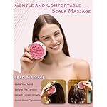 Rena Chris Scalp Massager Hair Growth: Scalp Scrubber Brush Tool with Double-Sided Soft Silicone Bristles, Head Skin Care Massage Treatment Exfoliator Dandruff Removal for Dry/Wet Straight/Curly Hair - Image 2