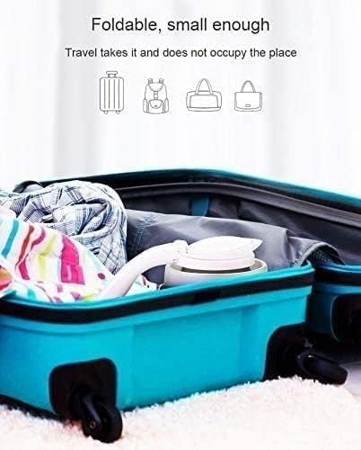 Miniatura 5 de Hervidor eléctrico plegable, hervidor de viaje, de silicona de grado alimenticio, plegable, portátil, para mantener el calor, hervir en seco,