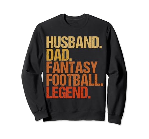 Husband Dad Fantasy Football Legend | Camisa genial para hombre Sudadera