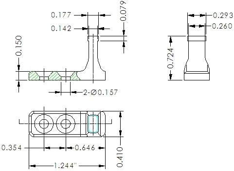 Miniatura 2 de Conjunto de 4pcs ventana Sash Equilibrio Pivot Bares 6970