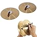 Nurnesy 14 Inch Alloy Drum Cymbals Set with Straps - Suitable for Beginner Students and Bands | 1 Pair Percussion Cymbals