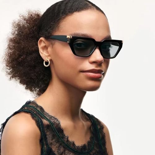 Lunettes de soleil de luxe vintage œil de chat à monture oversize - 2