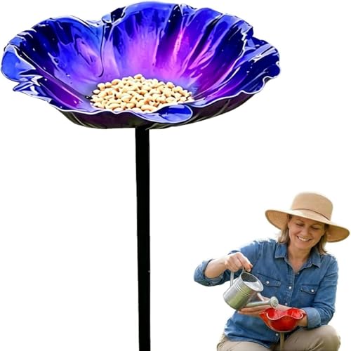 Mangeoire décorative en forme de fleur pour observer les oiseaux