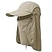 iBasingo Cappello da Sole Maschera Viso Rimovibile UPF 50+ Protezione UV Estiva Cappuccio da Giungla Ad Asciugatura Rapida con Patta Copricuscino per Uomo Donna Outdoor Campeggio Trekking Pesca BVH19