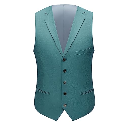 Costume homme revers échancré simple boutonnage noir bleu marine avec gilet de banquet