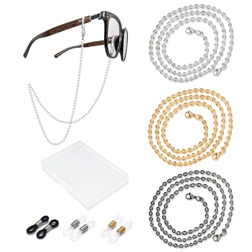 Image of Eyeglass Chain for Women Stylish,Stainless Steel Glasses Strap for Men Women,Eye Glasses Holders Around Neck