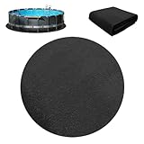 KQWVZ Pool Unterlage Outdoor, 305 cm Pool Unterlegmatte, Pool Bodenplane Runden, Faltbarer Bodenschutzmatte Pool, Wasserabsorbierende Filzmatte, Poolmatten Schutzboden für Easy Set & Frame Pools