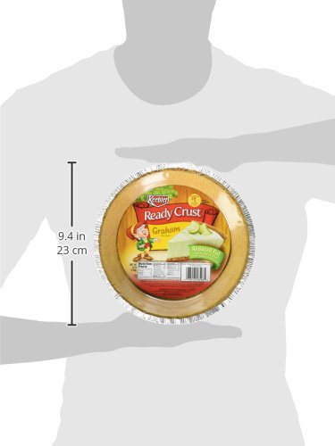 Keebler Ready Crust Reduced Fat Graham Cracker Pie Crust, No Bake, Ready Made for Holiday Pie, 6 oz 9-inch Crusts, Pack of 12, 72 oz Box, (7891318598)