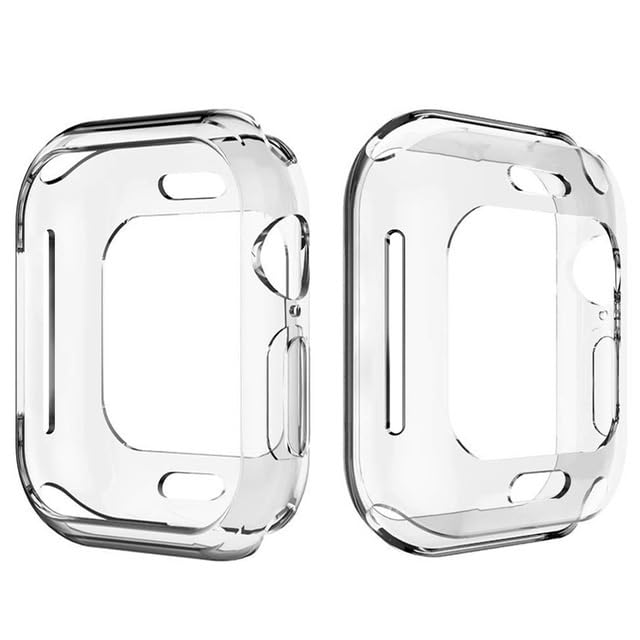 Watch - Mling Watch Shell Bumper for Apples Watch 3 2 1 38MM 42MM Case TPU+PC Cover Armor for IWATCHs 4 5 40MM 44MM Frame Protection Case (Transparent For 38mm watch 3 2 1)