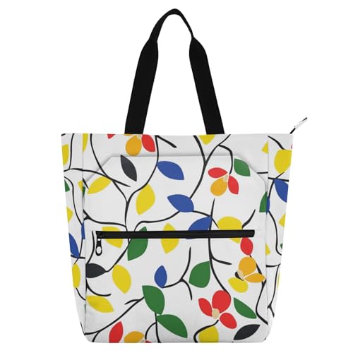 Sac fourre-tout mignon multi-poches grand volume pour ranger les livres
