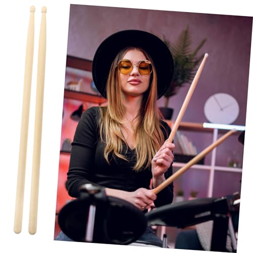 BIUDECO 4 Pares De Baquetas Para Crianças Baquetas De Bordo Baquetas De Madeira De Bordo Baquetas De