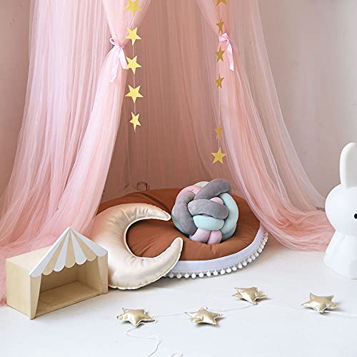 Esupport Dome Princess Bed Canopy Round Lace Mosquito Net Play Tent Hanging House Decoration Lace Netting Curtains Indoor Game House #TOP2