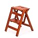 WSQstool Taburete de Paso Carpintero de Madera Maciza Escalera para el hogar Dos Pasos Multifunción Escalera pequeña Escalera de Paso Taburete Estante de Flores Zapato de Banco (Color : A)