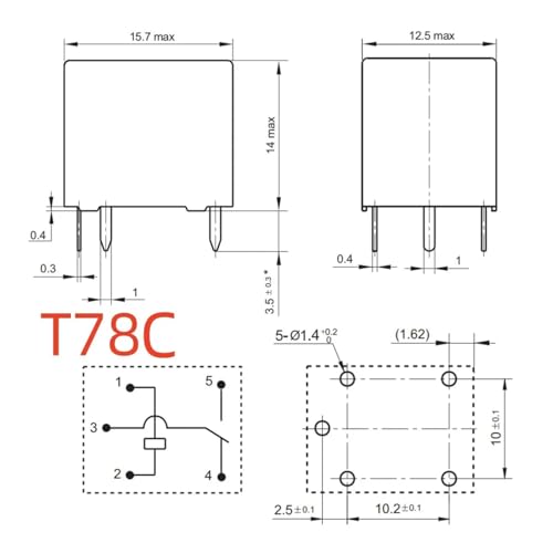 Relais TRKM S-Z M5VDC pour réparer les cartes électroniques 5V - 3