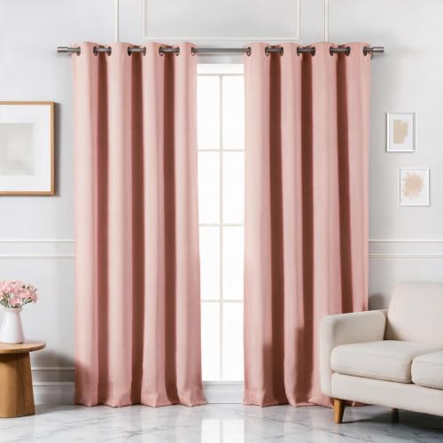 Best Home Fashion Set of 2 Panels Back Tab Rod Pocket 52x120 Bluse