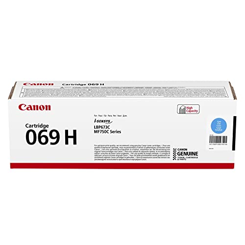 Canon Toner Cartridge 069 H C Cyan cartouche haute capacité pour imprimante laser