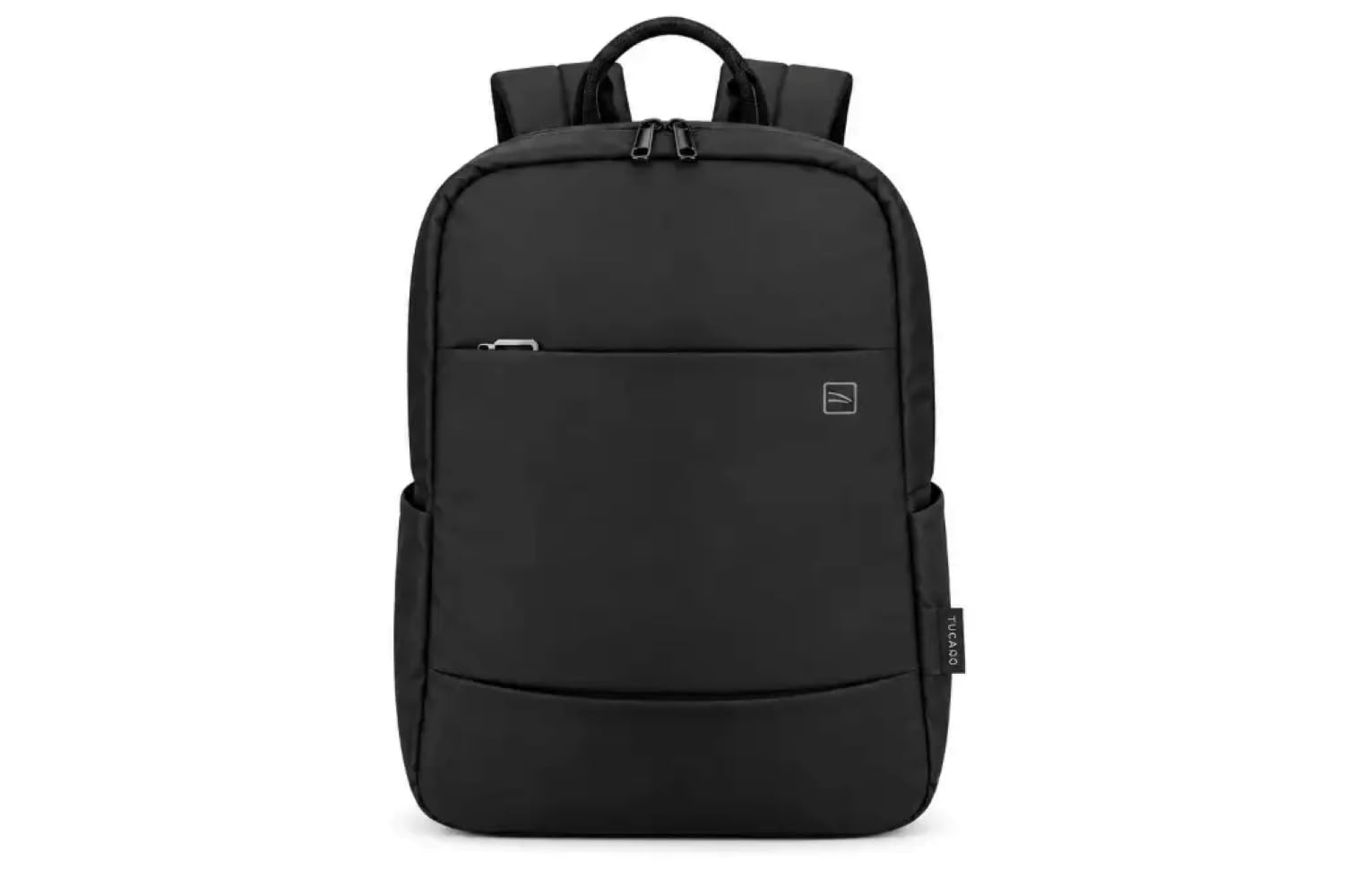 Tucano GLOBAL 2 – Laptop Backpack for 15.6" Laptop and MacBook Pro 16" – Padded and Adjustable Shoulder Straps, Ergonomic Back and Flat Front Porch – Black, Black, 16, Daypack