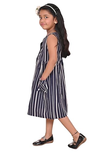 Image of CMMCHAAH Pure Cotton Printed Frock Dress for Girls| Kids Dress |2-12 Years Sizes | Knee Length Frock Dress