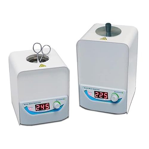 Esterilizador de microcuentas, con cuentas de vidrio