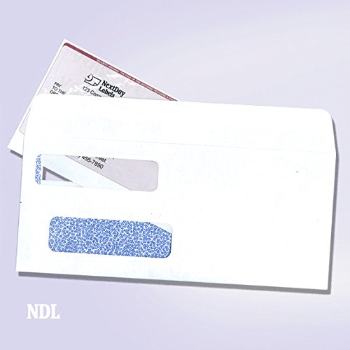 #9 Ready-Seal Double Window Security Tinted Check Envelopes, Compatible For Quickbooks Checks, Sage 100 Program, Blackbaud Software Etc, Box Of 500 #TOP1