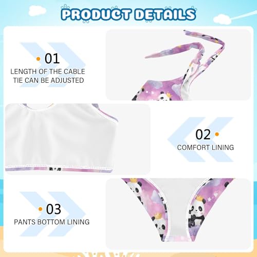 Image of Boccsty Summer Girls Swimsuits Kids Bikini Sets 2 Pcs Bathing Suit for 3T-12T