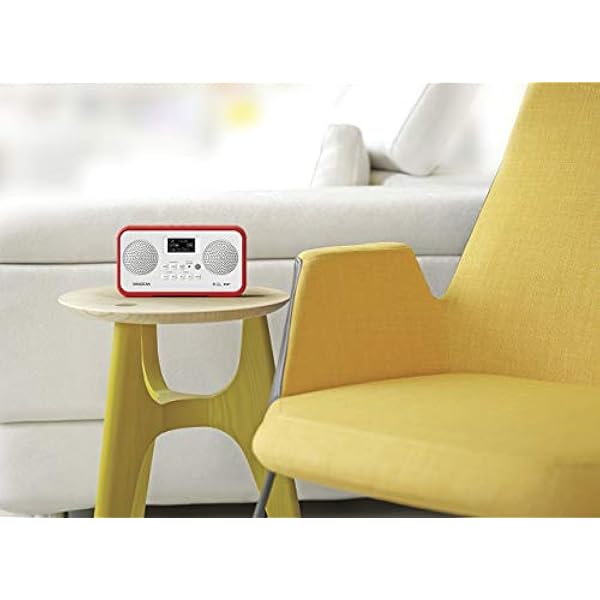 Sangean A500334 Radio DPR-77 Bianca/Rosso