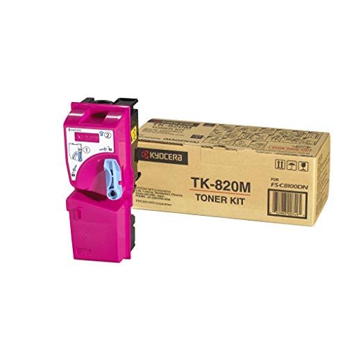 Kyocera TK 820M toner magenta 7000 pages pour éliminer les traces et bavures d'impression