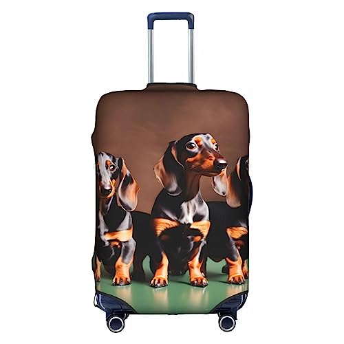 Housse de protection lavable avec fermeture éclair dissimulée pour chien Motif teckel Weiner 45,7 à 81,3 cm