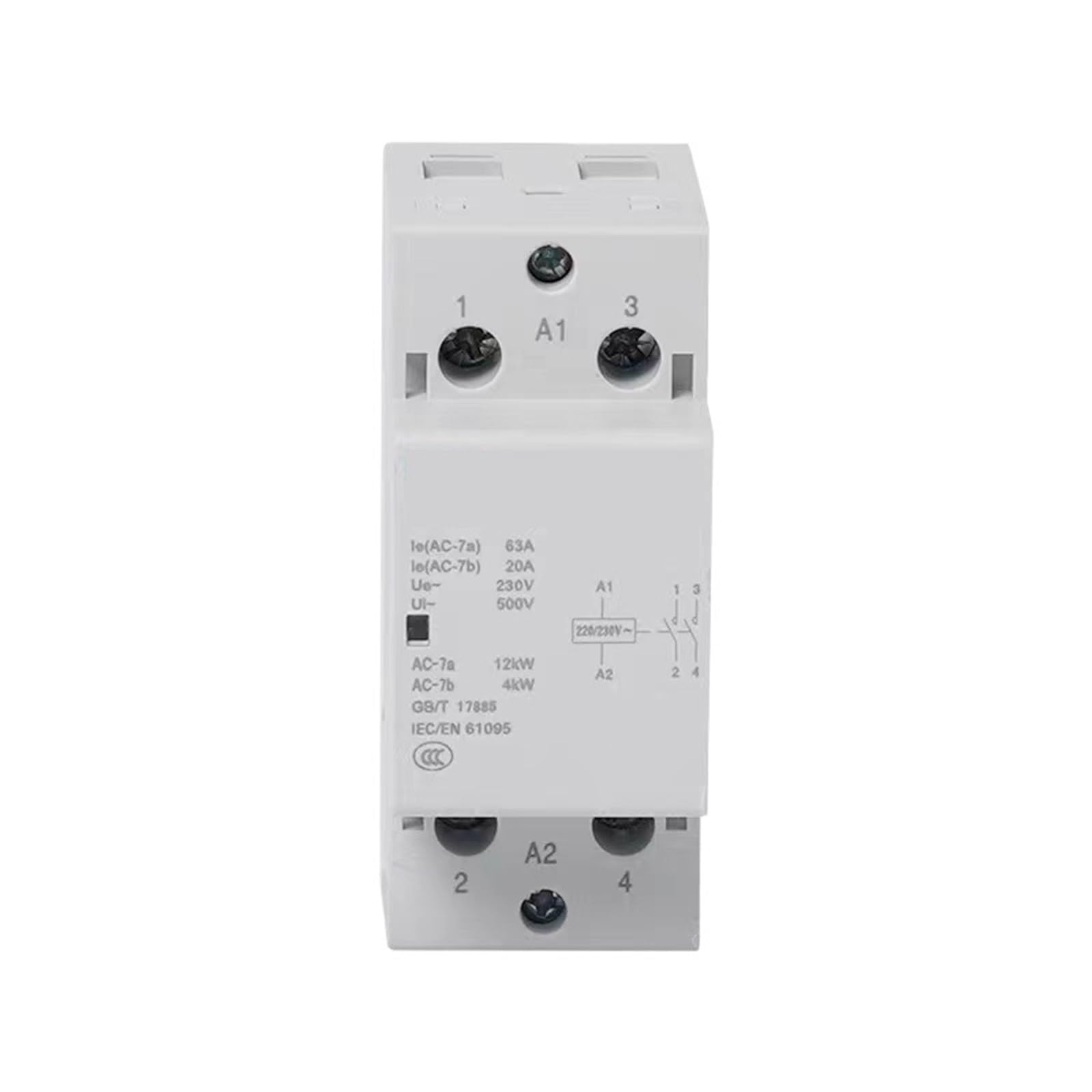 Contacteur NCH8-25A 2NO2NC pour automatiser le chauffe-eau en heures creuses